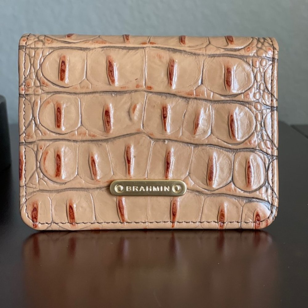 Brahmin Mini Wallet - Croco